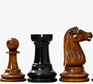 Échecs Staunton Soviétiques Vintage 1887, Pions Lourds en Ébène et Bois de Buis Ancien, Meilleur Prix - Product Image 5