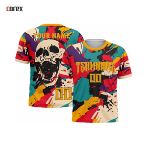 Ropa Deportiva de Moda, Jersey Sublimado con Cuello Redondo, Logotipo Frontal, Manga Corta, Calidad Premium, Unisex - Product Image 5