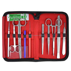 Kit de dissection anatomique pour étudiants en médecine, instruments manuels en acier inoxydable, certifié CE, dans un étui à fermeture éclair, facile à transporter, OEM ODM - Product Image 3