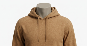 Sweat-shirt à capuche marron pour homme, coupe classique, en coton tricoté, décontracté, avec poche avant, pour l'automne - Product Image 2