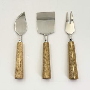 Cheese Knife <b>Set</b> Stainless Steel with <b>Wooden</b> Handle Perfect Cutlery for Restaurant Kitchen Lowest Price in india - Product Image 1