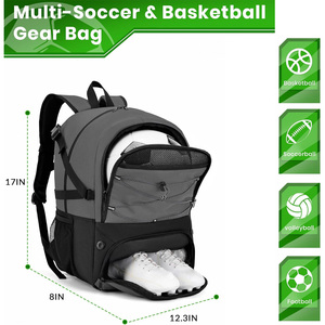 Custom Football Player <b>Backpacks</b> Soccer Training Bags Sports Team Gear OEM Pakistan Manufacturer Export Worldwide Supply - Product Image 6