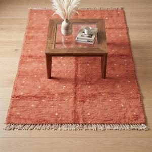 Tapis de luxe fait main de style marocain classique, tapis en laine douce avec motif floral pour la décoration du salon et de la chambre - Product Image 4