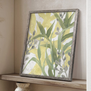 Bois massif côtier mur Art impression mer herbe fresque III encadré océan décor frais Style amélioration de l'habitat accessoire - Product Image 2