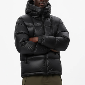 Veste matelassée imperméable pour homme avec logo personnalisé OEM ODM, 100% polyester, manteau d'hiver de haute qualité, streetwear, vêtements d'extérieur - Product Image 2
