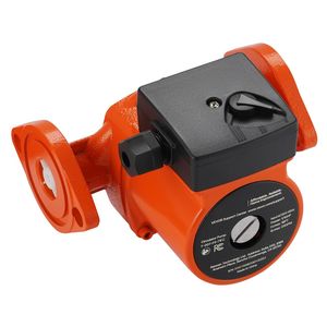 ปั๊มน้ำร้อนแบบหมุนเวียน F-007-F5-71FC สำหรับเครื่องทำความร้อนในบ้าน ทำจากเหล็กหล่อ 23 GPM AC 120V พร้อมข้อต่อหน้าแปลนขนาด 1 นิ้ว สายส่งน้ำร้อนยาว 16 ฟุต - Product Image 1