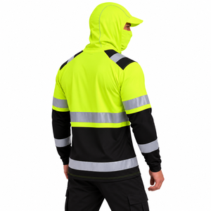 เสื้อฮู้ดสะท้อนแสงสำหรับผู้ชาย ป้องกันแสงแดด UPF 50 สำหรับตกปลา แขนยาว ปิดหน้า ป้องกันแสงแดด พร้อมสกรีนโลโก้ได้ - Product Image 6