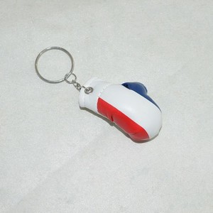 Porte-clés mignon en forme de mini-gants de boxe en PU avec drapeau national, porte-clés mini-gants de boxe pour sac - Product Image 4