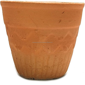 ถ้วยดินเผาทรงกลมทำด้วยมือดีไซน์ใหม่ถ้วยชากาแฟ lassi kulfi ขนมนม kullad kulhar 100มล. ดีไซน์ใหม่ - Product Image 6