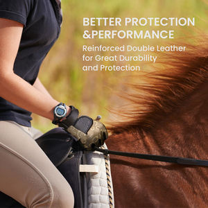 Guantes de Equitación Personalizados Más Vendidos, Guantes de Cuero de Color Sólido para Actividades Deportivas al Aire Libre para Hombre, Guantes de Equitación Antideslizantes - Product Image 5