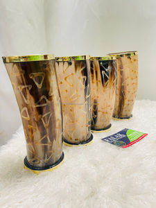 Verres à liqueur en corne à boire de style américain sculptés à la main à la main faits à la main de Falak World Export - Product Image 6