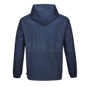 เสื้อแจ็คเก็ตกันลมแบบมีฮู้ดคุณภาพพรีเมียมสำหรับผู้ชาย น้ำหนักเบา เหมาะสำหรับวิ่งออกกำลังกายกลางแจ้ง ฟิตเนส ฝึกซ้อม หรือใส่ลำลองในฤดูหนาว - Product Image 2