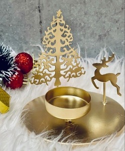 Support de bougie de Noël en métal artisanal, support de bougie décoratif de qualité supérieure pour les fêtes - Product Image 5