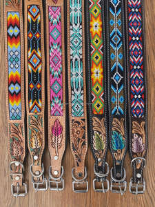 New Personalized Wholesale Luxury Hand Tooled Genuine Leather Comfortable Pet Dog Collar Cowhide Multi-Purpose <b>Padded</b> Dog Collar - Product Image 5