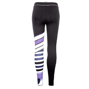 High Waist Full Length Floral Yoga <b>Leggings</b> With Four-Way Stretch Elastic Waist Spandex Polyester Pants - Product Image 6