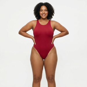 Plus Size Compression <b>Bodysuit</b> Women's Gym Fitness Base Layer Jumpsuit Scoop Neck Yoga Wear Body-con Women Plus Size <b>Shape</b>-wear - Product Image 2