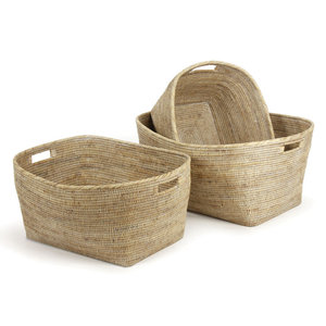 Home Decor Organizer Rattan Decorative <b>Woven</b> <b>Basket</b> Storage - Product Image 1