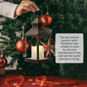 Farol Metálico Decorativo para Interiores, Acento para el Hogar que Brinda una Luminosidad Sutil para el Ambiente Nocturno, Venta al por Mayor - Product Image 6