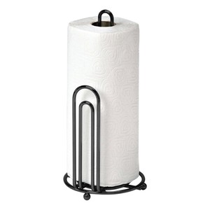 Modern Matte <b>Black</b> Stainless Steel <b>Paper</b> Towel Holder Stand with Base Freestanding Kitchen Roll Dispenser f - Product Image 5