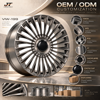 Jantes forgées multi-rayons en maille gris bronze 18-22 pouces, jantes de roue gris bronze 5x112 5x114.3 VIW-199 pour BMW Audi Mercedes-Benz