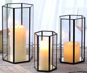 Lanterne en céramique, chandelle en verre - Product Image 6