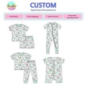 मिस्ट्री बॉक्स बांस के बच्चे के कपड़े एस्टर ज़िप्पी बांस पजामा कस्टम रोपर्स - Product Image 3