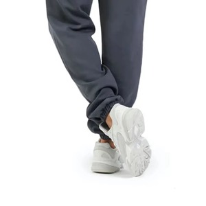 Conjunto de Sudadera con Capucha y Pantalones Deportivos para Hombre, Color Sólido, Informal, de Felpa Tejida, para Otoño, con Cordón en la Cintura, Gris - Product Image 5