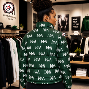 Chaqueta Acolchada Iota Phi Lambda Sorority Fraternity, Talla Grande, Personalizada al por Mayor, Impermeable, Transpirable y Resistente al Viento para Hombre, 100% - Product Image 2