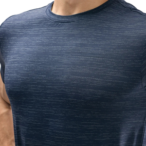 Custom <b>Navy</b> Men's Compression Shirt Quick Dry Gym Workout Running Fitness Athletic Short Sleeve Performance Tee - Product Image 6