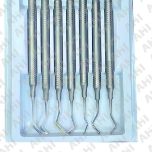 Instrumentos Dentales para Rellenos de Composite, Juego de 7 Piezas de Acero Inoxidable, Manual, Reutilizable - Product Image 3