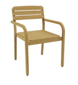 Top-Selling Modern Solid <b>Wood</b> Dining <b>Chair</b> | Classic Slatted Outdoor Furniture for Villas <b>Gardens</b> | Eco-Friendly Vietnam - Product Image 2