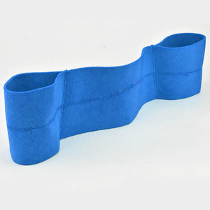 Bande de Soutien Élastique Professionnelle Personnalisée Bleue pour Musculation, Fitness et Entraînement de Force – Équipement d'Entraînement de Powerlifting - Product Image 2