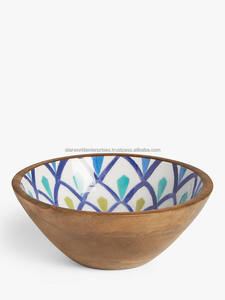 ชามไม้อะคาเซียสำหรับเสิร์ฟอาหารชามไม้มะม่วง - Product Image 3