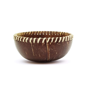 ชามเปลือกมะพร้าวธรรมชาติสำหรับสมูทตี้, อาซาอิ, ผลไม้ และสลัด ชามเสิร์ฟตกแต่งพร้อมหวายจากโรงงานเวียดนาม - Product Image 1