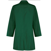 Blouse de laboratoire pour hommes en coton, polyester et élasthanne, usage hospitalier, couleur unie, couleur personnalisable, manches courtes, élégante