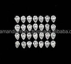 Diamants en vrac de laboratoire HPHT CVD de forme poire, couleur DEF, clarté VS-Si, prix de gros pour la fabrication de bijoux (boucles d'oreilles) - Product Image 4