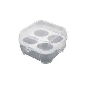 Boîte de rangement pour œufs en plastique transparent HALO, design rectangulaire, conservation de la fraîcheur au réfrigérateur, empilable, grande boîte alimentaire - Product Image 4