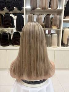 Venta de Fábrica: Cabello Humano Virgen Chino para Pelucas con Frente de Encaje, 150% de Densidad, Base Transparente, Longitud Corta, Tamaños de Gorra Pequeños/Grandes - Product Image 4