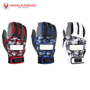 Guantes de Bateo de Béisbol de Cuero Suave de Primera Calidad, Guantes de Bateo de Béisbol Antideslizantes de Calidad Profesional Bruce Bolt, Diseño de Logotipo Personalizado - Product Image 1