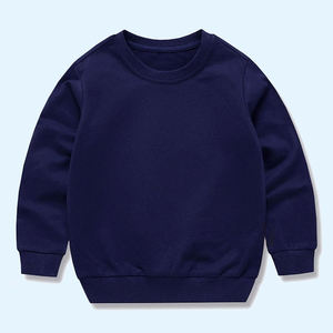 Nueva Llegada Conjunto Deportivo para Niños, Sudadera y Pantalones de Felpa de Algodón Suave y Cálido, Color Liso, con Mangas en Contraste - Product Image 3