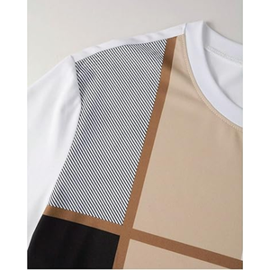 เสื้อยืดคอกลมแขนสั้นลำลองสำหรับผู้ชาย พิมพ์ลายกราฟิกสีสันสดใส แฟชั่นฤดูร้อน สไตล์สตรีทแวร์ - Product Image 5