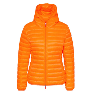 Chaqueta Acolchada Impermeable Ligera y Cortavientos Ecológica para Mujer, Chaqueta de Invierno Transpirable con Capucha, OEM - Product Image 6