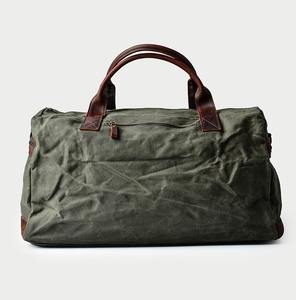 Bolsa de Viaje de Lona y Cuero con Cierre de Cremallera, Gran Capacidad, Impermeable, para Fin de Semana, Fabricante OEM LCTB-0054 - Product Image 6