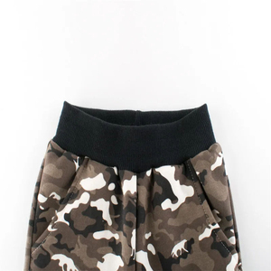 Pantalon cargo enfant à taille élastique en coton doux, style streetwear, coupe ample et coupe ajustée, vente en gros - Product Image 4