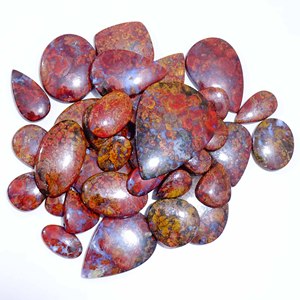 Cabochons en Agate Naturelle de Haute Qualité, Formes Mixtes (Coussin, Poire), Effet de Couleurs Changeantes, Idéaux pour la Fabrication de Bijoux - Product Image 1