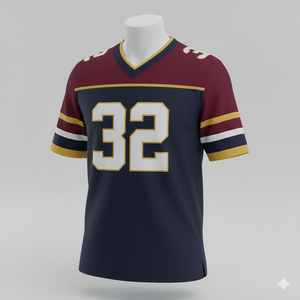 Camiseta de Fútbol Americano Sublimada Personalizada con Mangas Cortas, Unisex, Tallas Grandes, Ropa de Equipo - Product Image 1