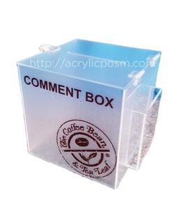 High Transparent Small Customized Acrylic <b>Donation</b> <b>Box</b> - Product Image 1