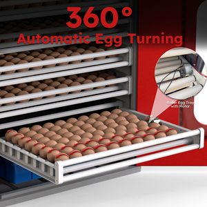 Incubatrice Commerciale per 400 Uova, Grande Armadio in PC con Rotazione Automatica e Controllo Digitale della Temperatura per Allevamenti - Product Image 5