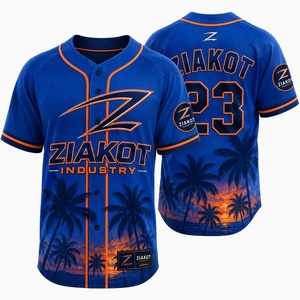 Camiseta de Béisbol Auténtica Personalizada de Primera Calidad al por Mayor, en Azul Polvo, Blanco y Rojo, de Fabricante Pakistaní - Product Image 6