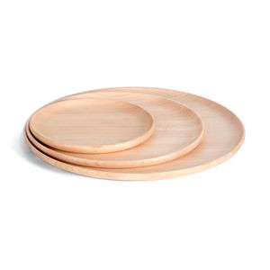 Assiette en bois multi-usages pour servir des aliments, des apéritifs, des desserts et pour la décoration de table - Product Image 1